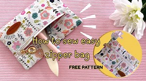 How to Sew a Cute Zipper Pouch: Free Pattern & Video Tutorial
