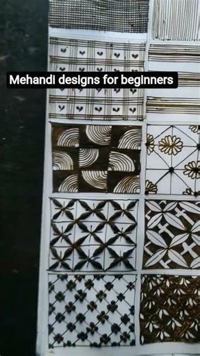 “Easy Mehndi Pattern Practice | Perfect for New Learners | #mehndi”