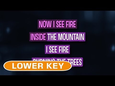 I See Fire (Karaoke Lower Key) - Ed Sheeran