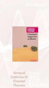 La nuit je lis — un texte sur la liberté (Arnaud Cathrine / Chantal Thomas) #shorts