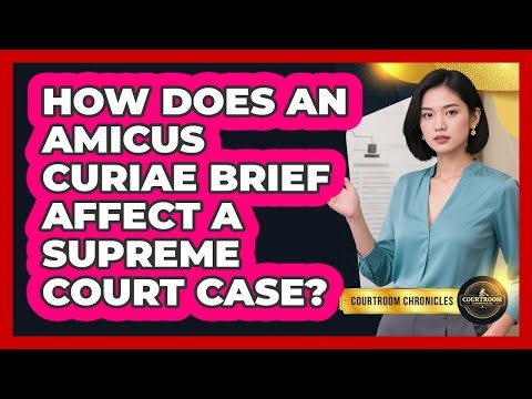 How Does An Amicus Curiae Brief Affect A Supreme Court Case? - Courtroom Chronicles