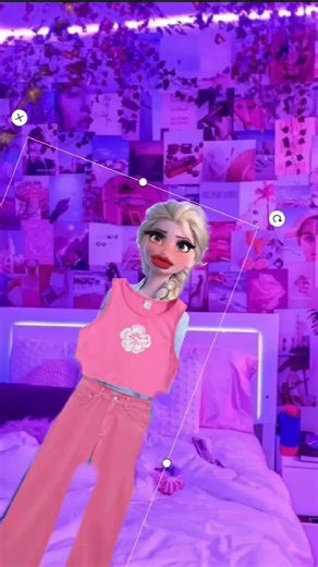 Preppy Elsa excited going to school #preppy #elsa #gotoschool #school