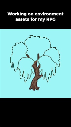 Making a Pixel Art Tree for My RPG