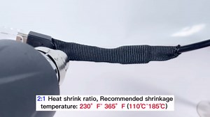 Heat Shrink Wire Loom 2:1 Shrinkable Braided Cable Sleeve 3/8 Inch ID-180ft Abrasion Protection Flexibility Fabric Wiring Harness Cover Sheath