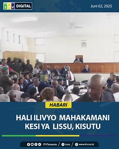 #HABARI: Ndani ya chumba namba 1 cha Mahakama ya Hakimu Mkazi Kisutu, Dar es Salaam, viongozi na baadhi ya wanachama hicho wakisubiri kuanza kwa kesi zinazomkabili Mwenyekiti wa chama hicho Taifa Tundu Lissu. KESI HII INARUSHWA LIVE KATIKA YOTUBE YETU #ITV TANZANIA | ITV Tanzania