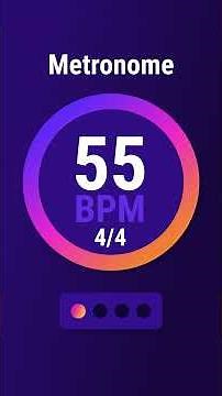 55 BPM 4/4 - Metronome (3 min) #metronome
