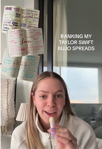 Ranking My Taylor Swift Bujo Spreads