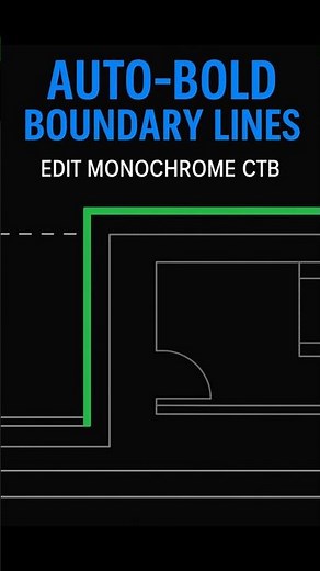 Make BOLD Boundary Lines in AutoCAD FAST