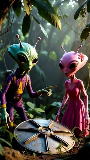 Alien Couple Fix UFO 🛠️🛸 #shorts #3d