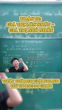 GRADE 12 MATH: MAXIMUM – MINIMUM VALUES 🚀 TEACHER SHOWS QUICK TRICKS TO SOLVE IN JUST 30 SECONDS!...
