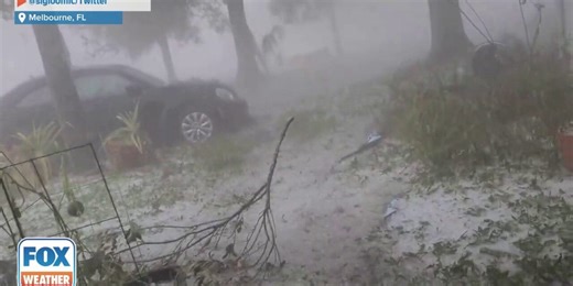 'Crazy weather': Lots of hail, rain captured in Melbourne, FL   | Latest Weather Clips | FOX Weather