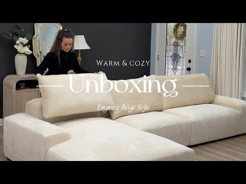 Empress Beige Sofa Flash Sale 25% Off | Plush, Modular & Elegant Style