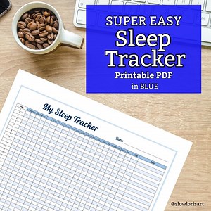 Instant Download Sleep Log in Blue, Sleep Habit Tracker, Blue Printable Sleep Tracker, Aesthetic Sleep Journal, Blue Sleep Tracker Pdf - Etsy Canada