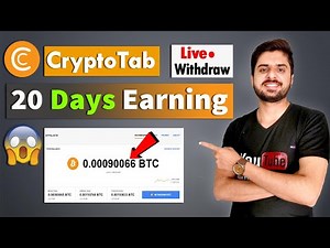 CryptoTab Browser 20 Days Earning | Withdraw in Direct Cashmal Wallet without any Cutting