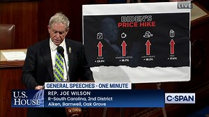 This week on the House floor, I spoke about how inflation has outpaced workers’ wages. See video here: | Joe Wilson