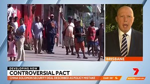 15K views · 211 reactions | A new security pact between the Solomon Island and China has been described as the worst foreign policy mistake since World War II. Defence Minister Peter Dutton explains how it happened. | Sunrise | Facebook