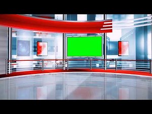 green screen news studio background