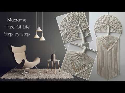 DIY Macrame Tree of Life Wall Hanging | Step-by-Step Tutorial | How to make Macramé Dream Catcher