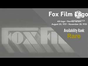 Fox Film Logo (4th logo • Normal variant • August 30, 1931 - November 28, 1935)