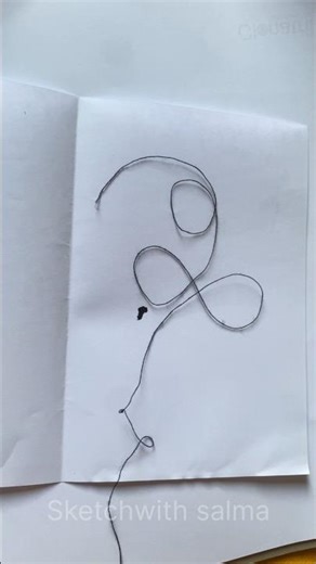 Thread Draw #shorts #drawing #art