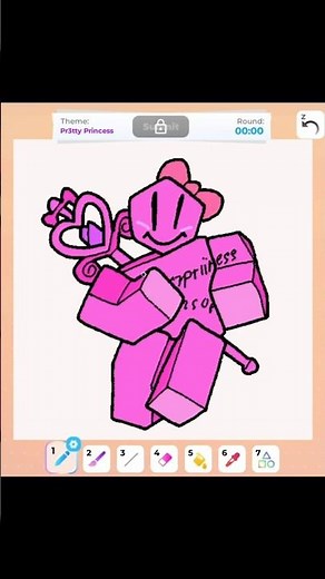 Drawing Pr3tty Princess (FORSAKEN) in Roblox Speed Draw #roblox #art #speeddraw