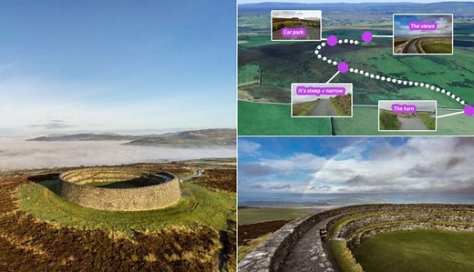 Grianan of Aileach: Map, History   The Walk