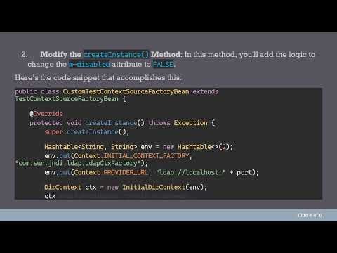How to Enable posixAccount ObjectClass in Spring LDAP Tests