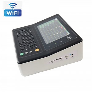 [Hot Item] Medical Equipment 12lead Analyzer/ Diagnose Data/ Alarm EKG Machine with Suction Balls Chest ECG Electrode