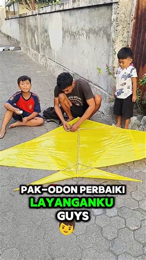 Perbaiki Layangan Super Jet Bersama Pak Odon & Bocil Kembar‼️