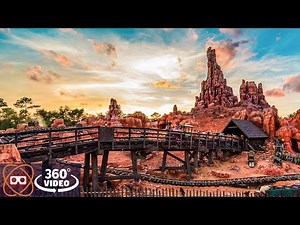 [360] Disney World Big Thunder Mountain Railroad Rollercoaster - Magic Kingdom