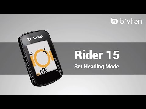 Bryton Rider 15│Heading Modes Setting