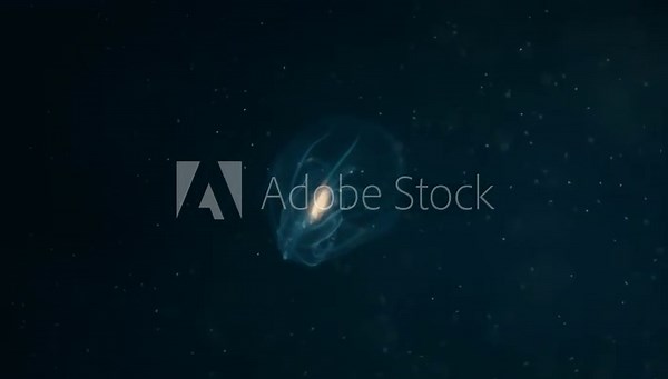 Different types of jellyfish in a marine aquarium