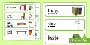 Phonics Classroom Objects Sound Button Labels