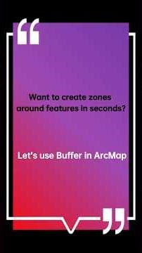 Create Buffer Zones in ArcMap Fast | Proximity Analysis Made Easy 🔥 #shorts #gis