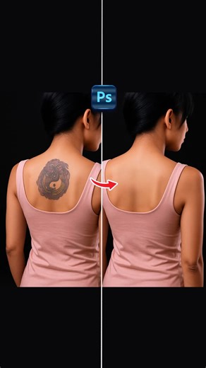 Smart Graphics | How to remove a tattoo - Photoshop short tutorial BY @smart.graphicss | Instagram
