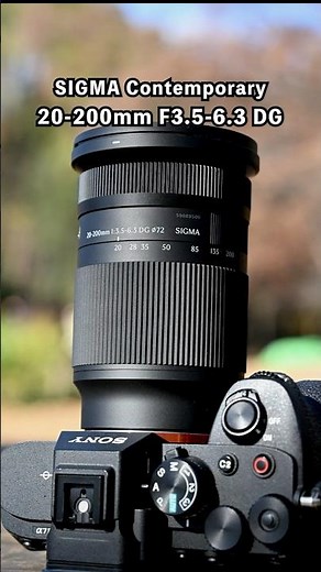 Sigma 20-200mm F3.5-6.3 DG Contemporary | Covers the ultra-wide 20mm to telephoto 200mm range #ca...