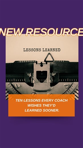 When I first started my coaching practice, I thought being a great coach would be enough, but I quickly realised that skill alone doesn’t build a sustainable business. I needed structure, support, and accountability to make it work. Those early lessons - the messy, honest ones - became the foundation for the practice I love today. 💡 That’s why I’ve created Lessons from the Early Days: Building a Coaching Practice That Lasts - a short, honest guide for new and growing coaches who want to build w