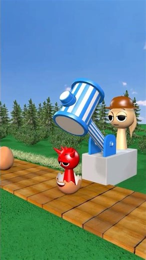 Sprunki and gorilla #sprunki #shorts #3danimation #animation #funy #nickandtani #games #memes