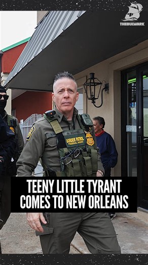 "The PR element of this is just so obvious and so blatant. I mean, if it wasn't so horrible, it'd be almost funny how pathetic it is." @timmillergram takes on Greg Bovino, the wee little Napoleon syndrome guy invading New Orleans. | The Bulwark