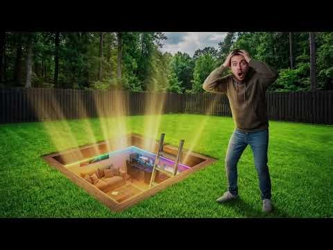 I Built a Hidden Survival Bunker in My Backyard #HiddenHome