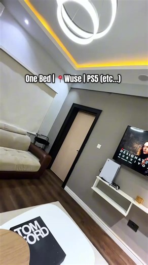 ENJOY LUXURY IN THIS THEMED 1 BEDROOM APARTMENT WITH INBUILT SPEAKERS, GAZEBO, IMAC & PS5. 📍WUSE 2, ABUJA FEATURES: - Prime Location - ⁠Gazebo Outdoor Sit Out - ⁠Cozy Nook Alcove - ⁠PS5 👾 - Open Kitchen Plan - ⁠Office Space IMac Desktop 🖥️ - Aesthetic Design - Privacy & Serenity - 24/7 Power Supply - 24/7 Security - Serene and Conducive Environment - Exclusive Library - Washing Machine & Laundry Room - Fast Wi-Fi - King Size Bed - Fully Equipped Kitchen - ⁠Oven - Spacious Living Room and Dini