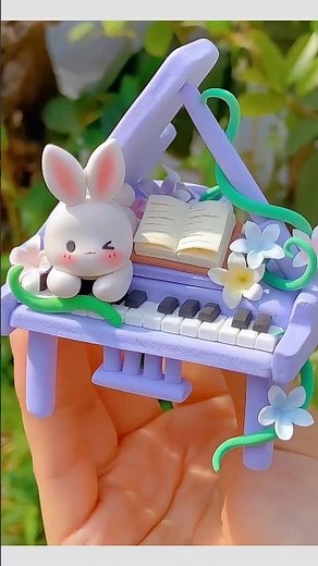 Amazing Piano Create to Air Dry Clay | #creativeclayideas #childrenday #shortsfeed #diy