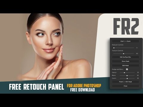 FREE Retouch Panel | FR2 | Flawless Skin Retouch in 10 Secs | Free Download Win & Mac | Photoshop