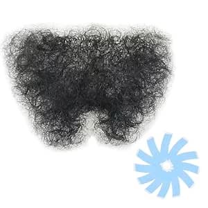 Fake Private Hair, Invisible Realistic Bikini Body Hairs For Men and Women Fake Chest Hair Fake Mustache (style2)