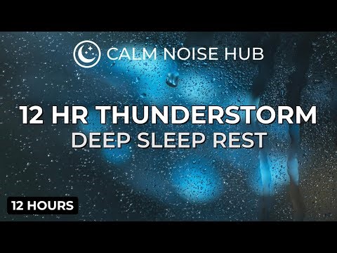Perfect Thunderstorm • Deep Sleep Natural White Noise (12 Hours)