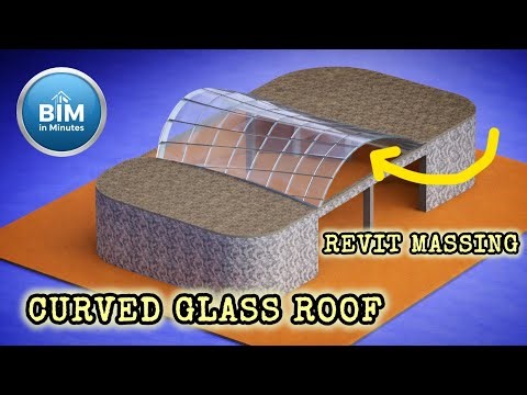 Curved Glass Roof in Revit Using Massing | Step-by-Step Tutorial