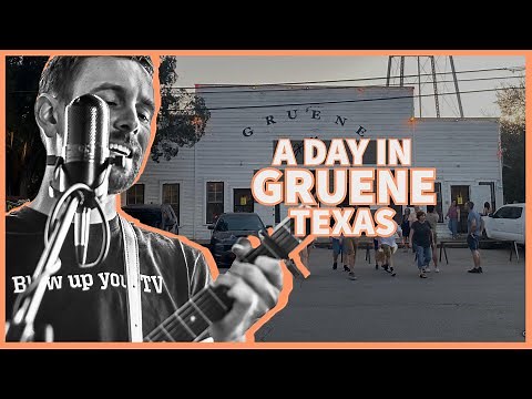A walking tour of Gruene, Texas (dance hall and live music)