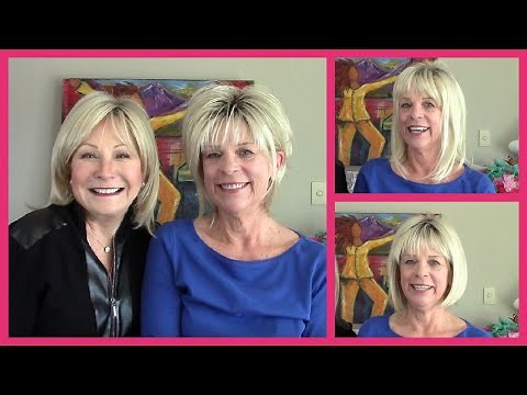 Light Blond Wigs and Hair Pieces on Sue (Official Godiva's Secret Wigs Video)