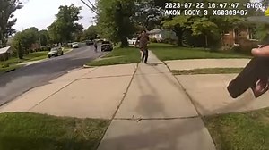 Police body camera shows knife-wielding stabbing suspect run at officer who shoots him to death