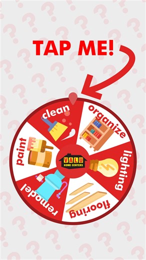 😅Not sure where to start this year? Pause the video and let the project wheel pick your first home project — from paint refreshes to deep cleaning and flooring upgrades. You’ll find everything you need at Valu. #ValuHomeCenters #NewYearRefresh #DIYHome #HomeGoals | Valu Home Centers